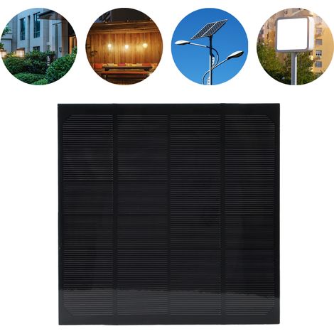Panneau Solaire Portable 6V 4.5W Monocristallin - Chargeur Solaire DIY 165x165mm - Énergie Photovoltaïque