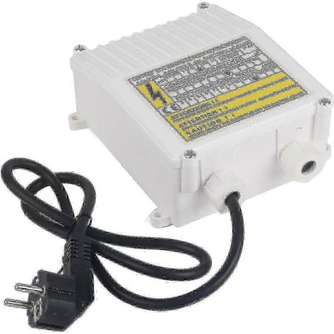 Boîtier de commande pour pompe de puits profond de 2 CV avec protection intégrée contre la surchauffe et prise standard européenne 220 V (1/5)