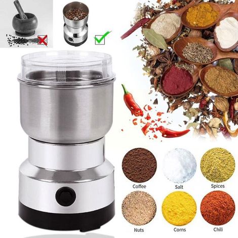 Moulin à café électrique 150 W pour la cuisine, céréales, grains de café, noix et épices. Machine multifonctionnelle F0e0EU (1/5)