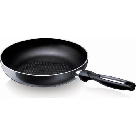BEKA - 13077204 - POELE PRO INDUC ATHRACITE 20 CM EN ALUMINIUM - INTERIEUR REVETU GAUFRE -TOUS FEUX + INDUCTION (1/5)