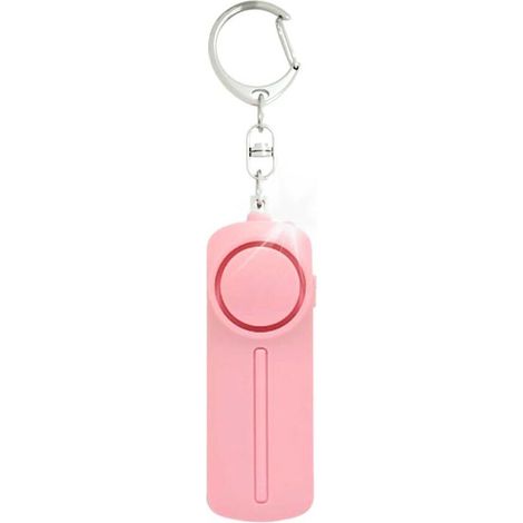 (rose)Alarme personnelle pour femme avec sirène de 130 dB et lampe de signalisation LED, alarme personnelle et porte clés pour femme, alarme de sécurité pour enfants, personnes âgées (1/5)