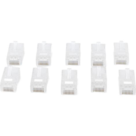 100 Connecteurs de Câble Dorés Résistants, Embouts Cristal pour Prise Réseau et Terminal - Lot de 100 Pièces (1/5)