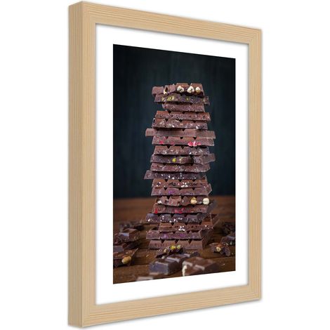 Quadro con cornice, Torre di cioccolato da dessert - 20x30 (1/5)