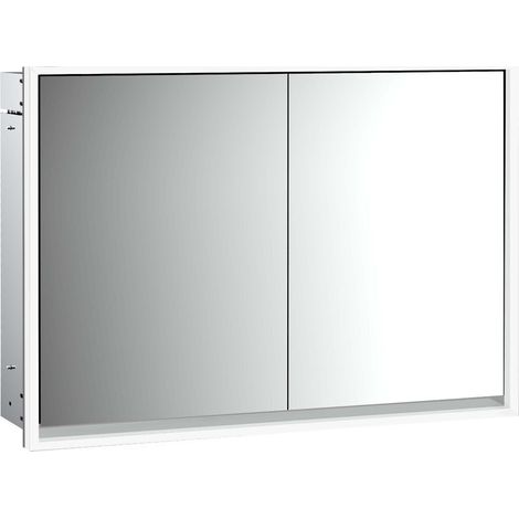Armario con espejo iluminado emco loft, 1000mm, 2 puertas, modelo (1/5)