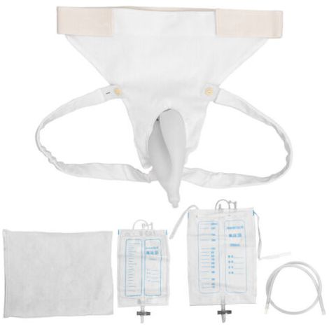 Sac collecteur d'urine féminin en silicone respirant, anti-fuite, sonde urinaire souple