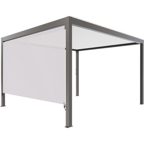 Store Latéral Non Guidé Gris 3m50 Pour Pergola S et SV ORIAL Bioclimatique Autoportante France (1/5)