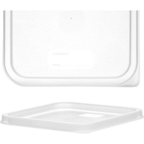 Tapa transparente para recipiente de alimentos de 190 x 190 mm - Hendi 870976 (1/3)