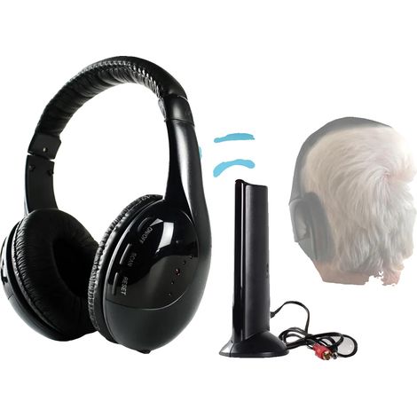 Cuffie wireless, suono HiFi, radio FM, WH201 (1/2)