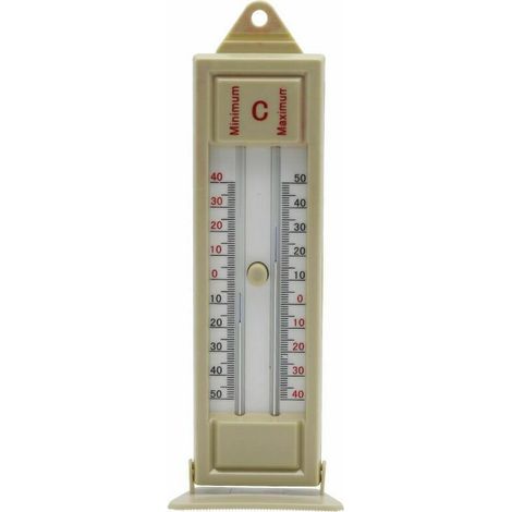 Greenhouse Digital Thermometer, Minimum Maximum Thermometer - Outdoor Space Garden Greenhouse Wall, Classic Design Wall Thermometer Easy to Plant Outdoor Digital Thermometer (1/5)