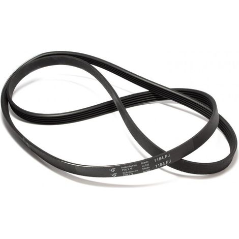 Cinghia elastica rigata lavatrice 1184 J5 RIGATA BOSCH WHILRPOOL