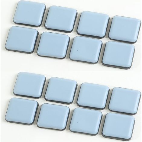 Joint Coulissant for Meubles,Protection des Bases de Table, Dessous de Verre, Tapis de Sol Magique Mobile, Tapis de Sol Anti-Abrasion(30mm×30mm,16Pcs) (1/5)