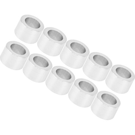 Entretoise en alliage d'aluminium, joint cylindrique, entretoise, diamètre extérieur 6 mm, longueur 4 mm (1/5)