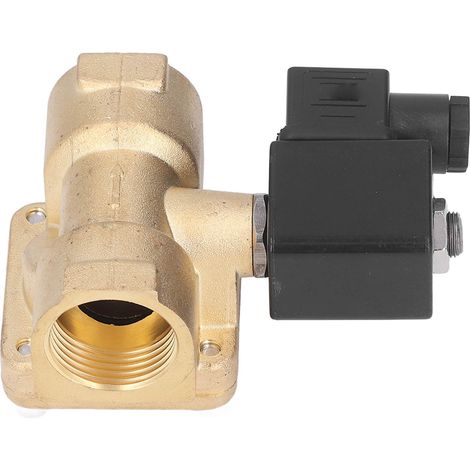 1-Zoll-Magnetventil aus Messing, NF, 2-Wege, 2-Positionen, Hochdruckmembran, für Wasser und Luft, AC110V (1/5)