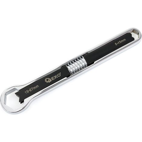 Chiave ad anello regolabile - doppia faccia 15-27mm/5-15mm CrV (30) (1/5)
