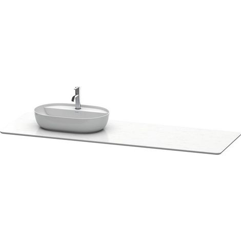 Console en pierre de quartz LUV 25x1783x595m avec découpe gauche blanc Structure