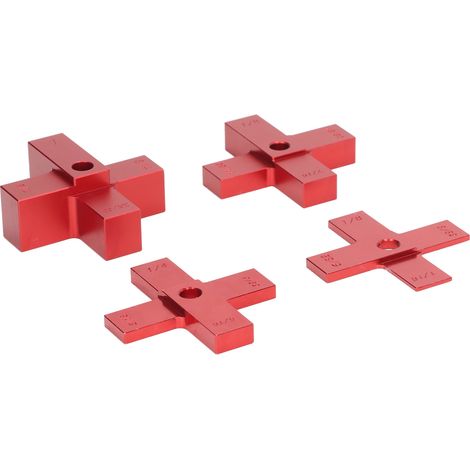 Satz mit 4 Kreuzhöhenmessern für die Holzbearbeitung, präzise Messungen, aus CNC-gefräster Aluminiumlegierung. (1/5)
