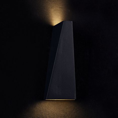 Lampada da parete Outdoor in Metallo Times Square Nero (1/5)