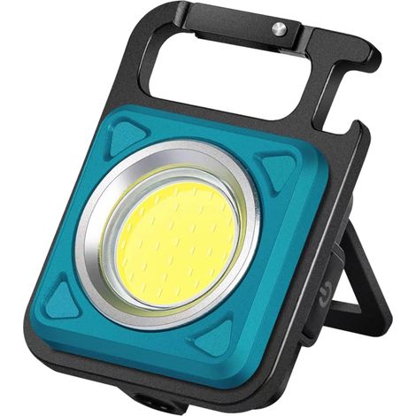 Lampe porte-clés multifonction pour camping, voiture, éclairage d'urgence, mini lampe torche COB (1/5)