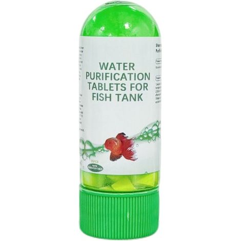 Beyamis Comprimés de purification d'eau pour aquarium, verts