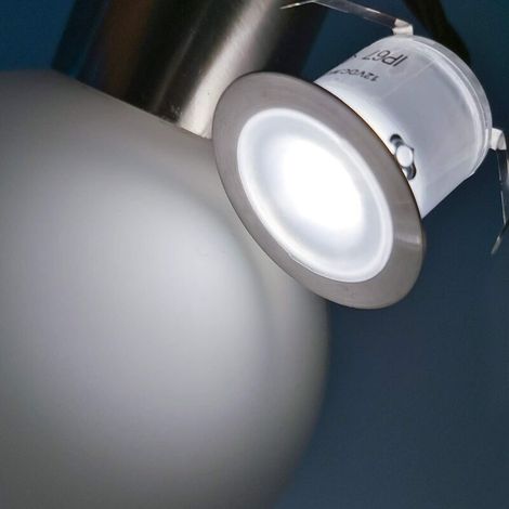 Kit Illuminazione LED Incastrabile, 4000K Bianco Naturale 12V Impermeabile IP67, per Scala Piscina, Giardino, Patio e Interni/Esterni (1/3)