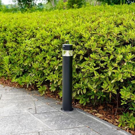 BALMA 50cm Outdoor LED Solar Bollard Light – Motion Sensor & Night Light Mode – Black Cast Aluminium – 2-in-1 Mounting (Screw or Ground) – IP44 Waterproof – Path & Garden Lighting (Warm White) (1/5)