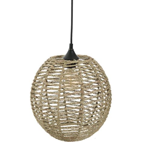 Lampada a sospensione Rana in rattan D33cm - Atmosphera créateur d'intérieur (1/2)