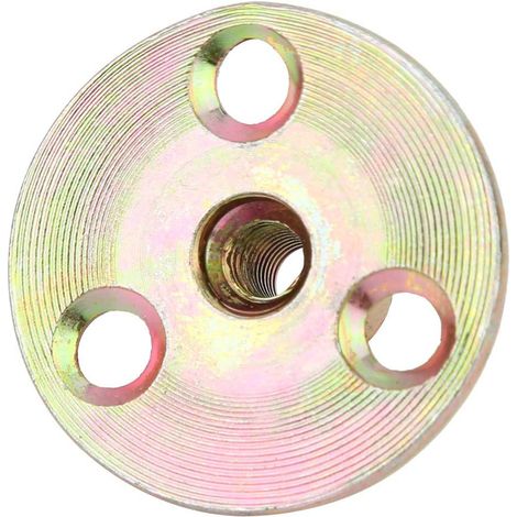 5 pezzi M6/M8/M10 Dadi flangiati a 3 fori in ferro zincato con base rotonda e dado a T (M10)