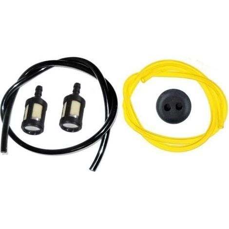 2 filtri carburante con tubo del carburante e guarnizione del serbatoio per decespugliatore, motosega, tagliasiepi, trivella