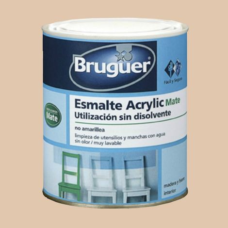 Bruguer Esmalte acrylic multisuperficie mate Beige 750 Ml