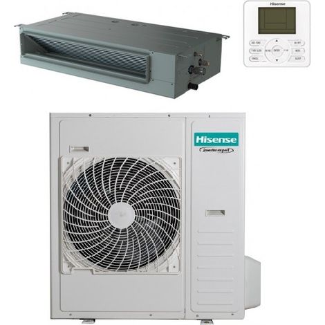 Hisense – Climatiseur réversible 10 kW AUD105UX4RNEH7 – Silencieux A++ – Technologie Inverter – Pour grands espaces jusqu'à 2000 m³/h (1/3)
