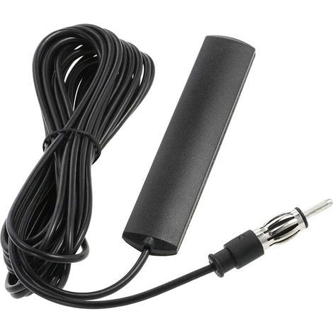 Antenne Universelle D\'autoradio, Antenne Radio AM FM ANT-309 Antenne de Correction de Montage Caché adhésif de voiture Antenne Radio Pare-brise Câble 85-112 MHZ 5M pour voiture, camion, bateau (1/5)