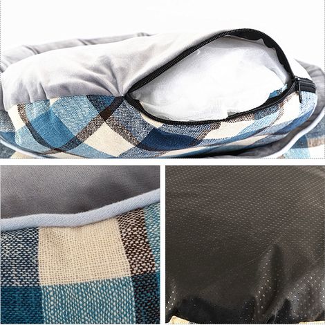 Coussin rond moelleux pour chien et chat, doux et confortable, pour chiot, panier de couchage portable et chaud. (1/3)