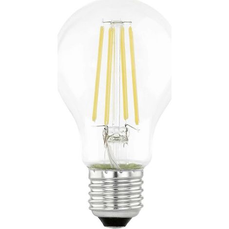 Ampoule LED E27 jour/nuit avec détecteur de mouvement, filament Edison, 7 W, 806 lumens, blanc chaud 3000 K, culot A60, 6 cm (2,4 pouces). (1/5)