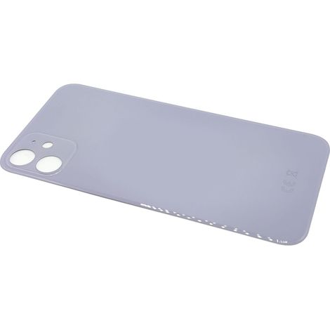 Tapa trasera para Apple iPhone 11 A2111 A2221, color morado, con agujero grande.