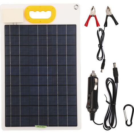 Tragbares 30-W-monokristallines Solarpanel mit zwei USB-Anschlüssen – Schnellladung für Powerbank, Laptop, Tablet und GPS-Gerät (1/5)