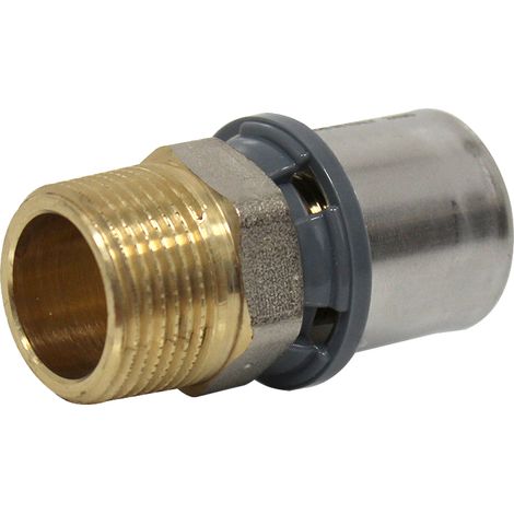 Raccord multicouche à sertir TH - Droit Mâle 3/4" (20/27) - Ø26x3,0 - Arcanaute (1/4)