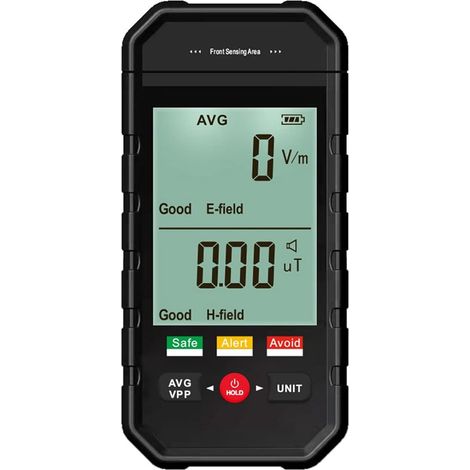 Contatore Geiger, rilevatore di radiazioni di campo elettromagnetico con display LCD retroilluminato, allarme automatico, tester EMF portatile per ispezioni EMF di uffici domestici (1/5)
