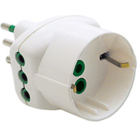 FME 82.210 ADATTATORE 10A 2P+T A 2 PRESE + SCHUKO- FANTON- 1,0 pz