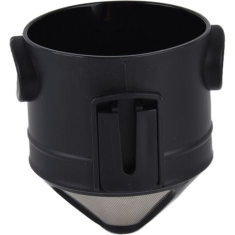 Cafetière à filtre manuel portable réutilisable en acier inoxydable avec double doublure en maille (1/5)