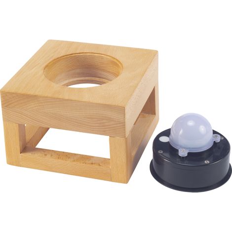 Sobremesa Exterior IP54 LED 3W Blanco Neutro - 4000K Imitación Madera para Jardín, Terraza