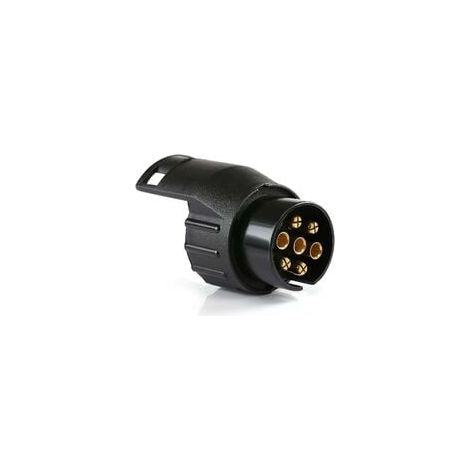 Ersandy Anhängerstecker-Adapter, Universalzubehör, wasserdichter 7-poliger auf 13-poliger Anhängerkupplungsadapter, kompatibel mit Pkw und Lkw