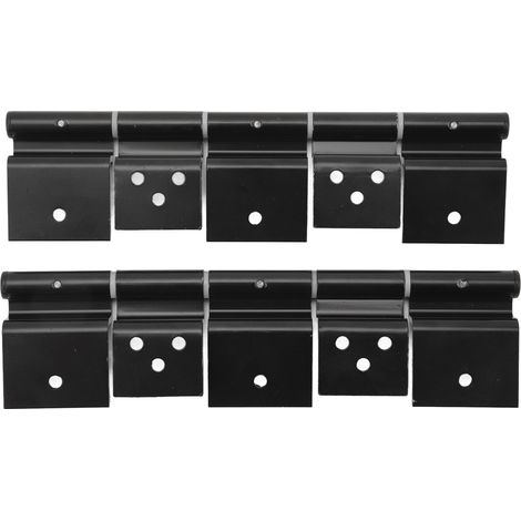 Lot de 2 charnières à friction pour porte d'entrée de camping-car, en métal, haute résistance, noires, à ouverture et fermeture fluides, installation facile pour caravanes à sellette et camping-cars. (1/5)