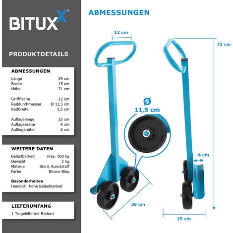Loobiiny Plattenträger – Gipskarton- & Holzplattenheber, 2-25mm Dicke, 50kg Tragkraft, Für Bau & Lager