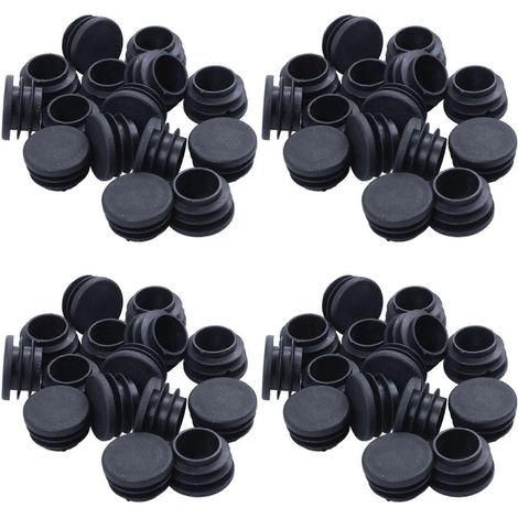 60 embouts pour pieds de table et de chaise, tubes d'insertion circulaires en plastique de 25 mm de diamètre (1/5)