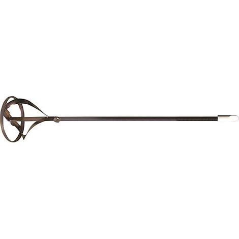 Agitateur circulaire 100mm jaune chrome avec bague