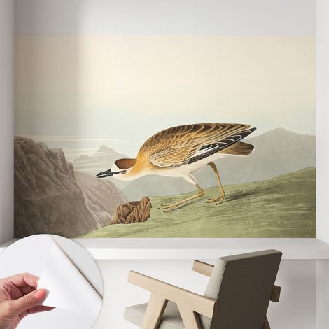 Selbstklebend Tapete - abwaschbar - Raumgestaltung Schlafzimmer Wohnzimmer Tapete Bergvogel 104x70 cm (1/5)