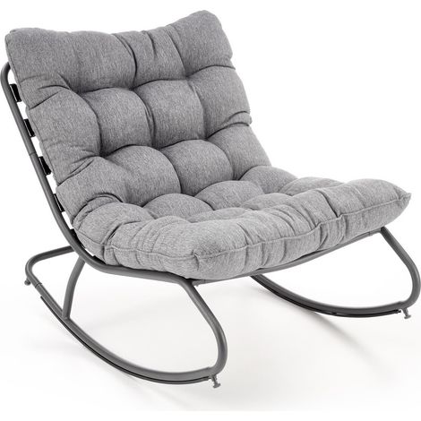 Mecedora Houston 1416 , 70x80x115cm, Tapiz, Metálico, Metal