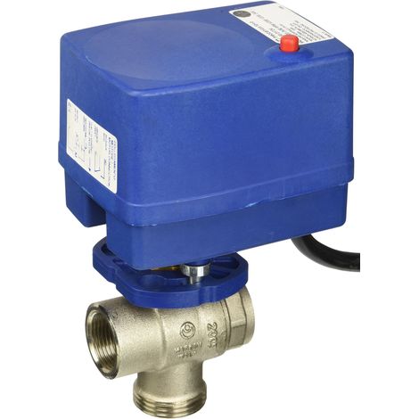 Mut 703001724 Valvola a Sfera Motorizzata, 3 Vie 24V AC in Passaggio Totale