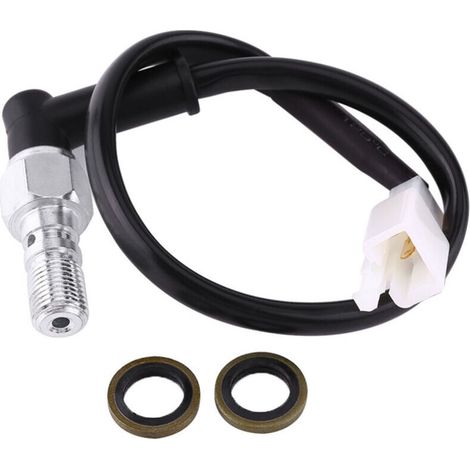 Jeffergarden Vis creuse universelle pour interrupteur de feu arrière de pression de frein hydraulique de moto (M101,25MM)