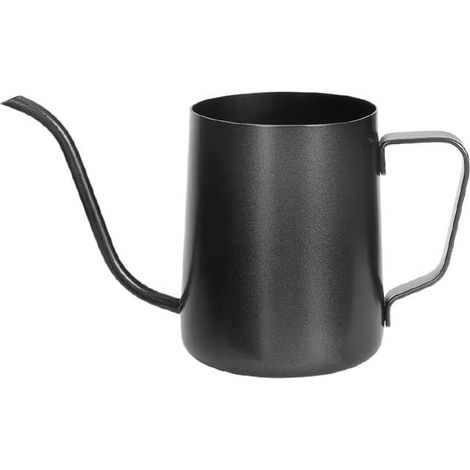 Watering Can for Indoor Plants 350ml Mini Watering Can Black Metal Watering Can with Long Spout Stainless Steel Indoor Potted Plants Succulent Garden Balcony (1/5)